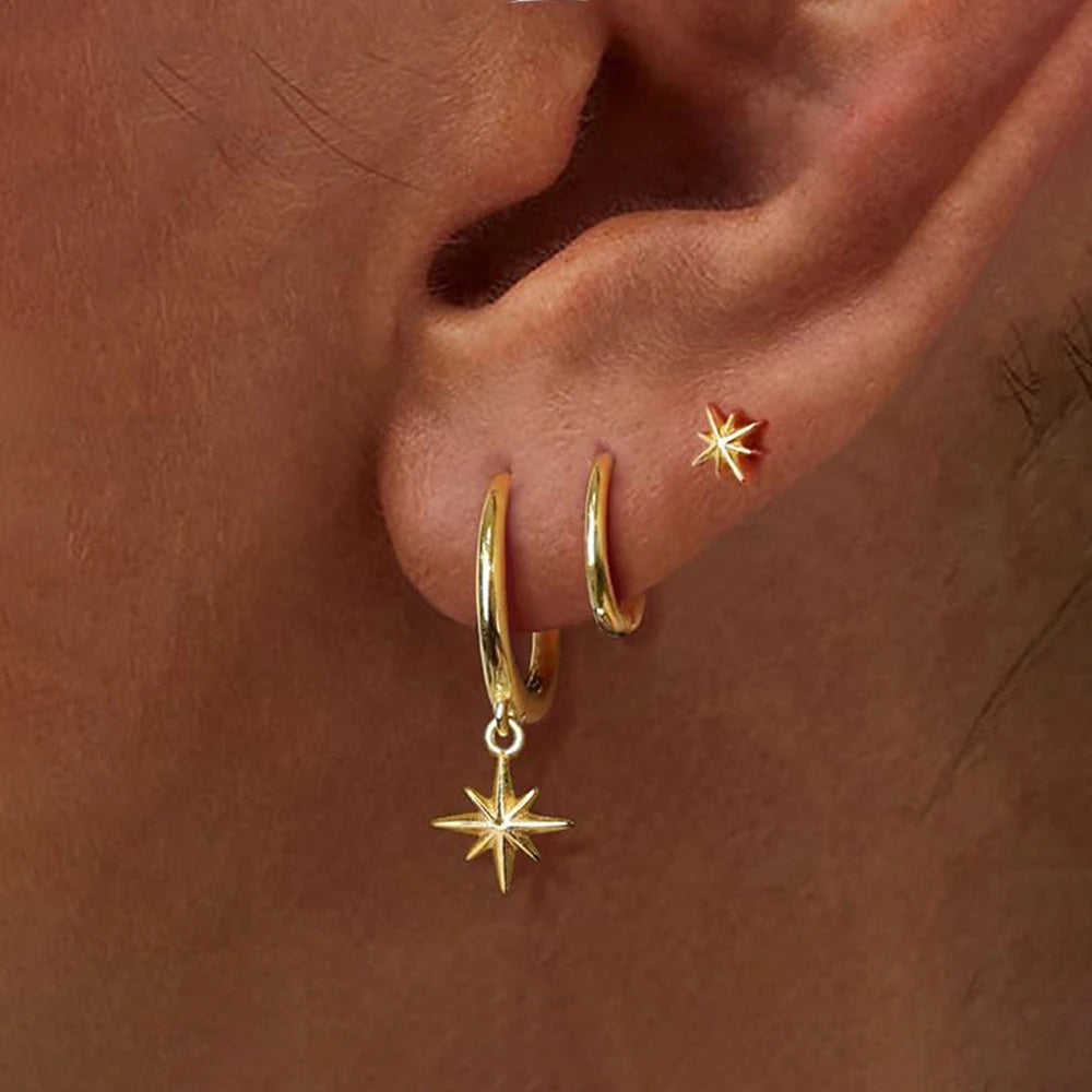 Star Drop Earrings