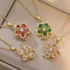 Spinning Flower Necklace