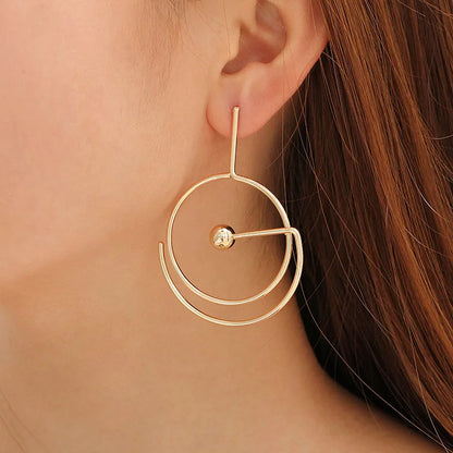 Exaggerated Big Circle Earrings