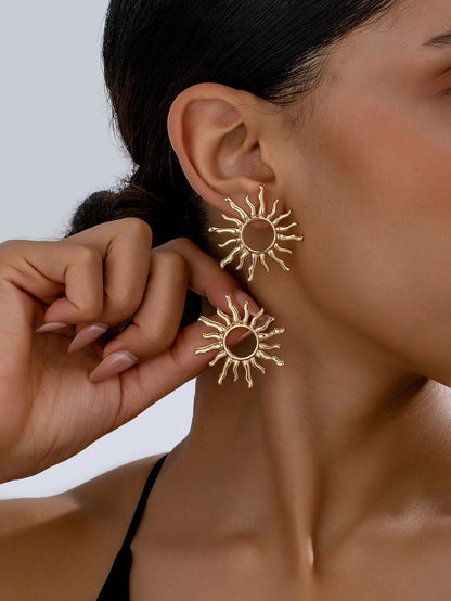 Sun Flower Stud Earrings