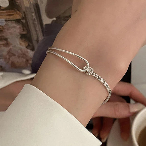 Sterling Silver Knot Bracelet