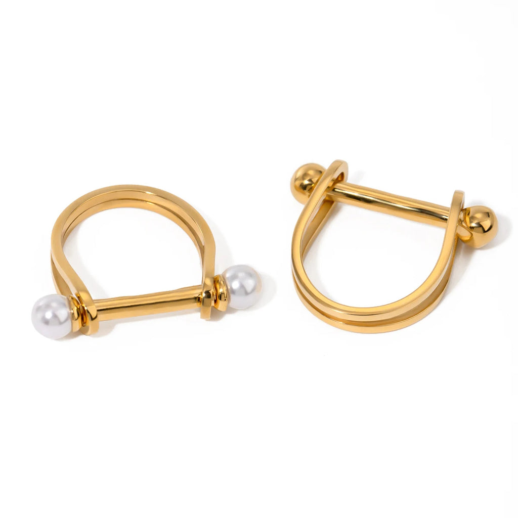 Gold Horseshoe Ring