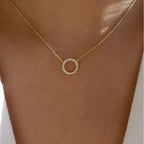 Crystal Circle Necklace