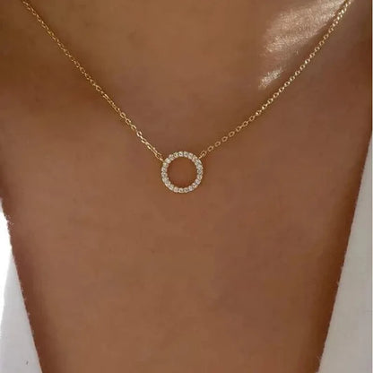 Crystal Circle Necklace