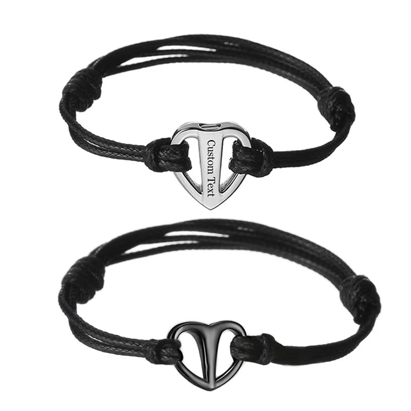 Custom Heart Cremation Bracelet