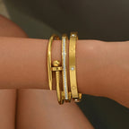 Golden Wrapped Bangle