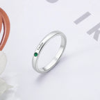 Personalized Birthstone Name Ring