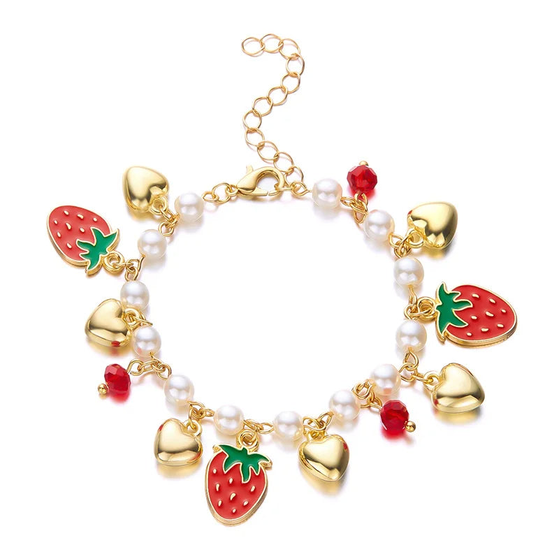 Strawberry Charm Bracelet
