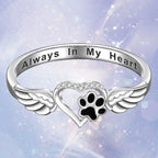 Angel Wings Pet Paw Ring
