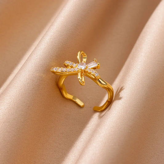 Zircon Bow Ring