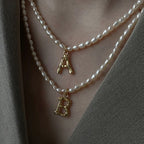 Initial Pearl Necklace