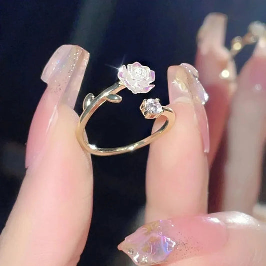 Zircon Flower Ring