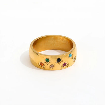 Celestial Harmony Gold Ring