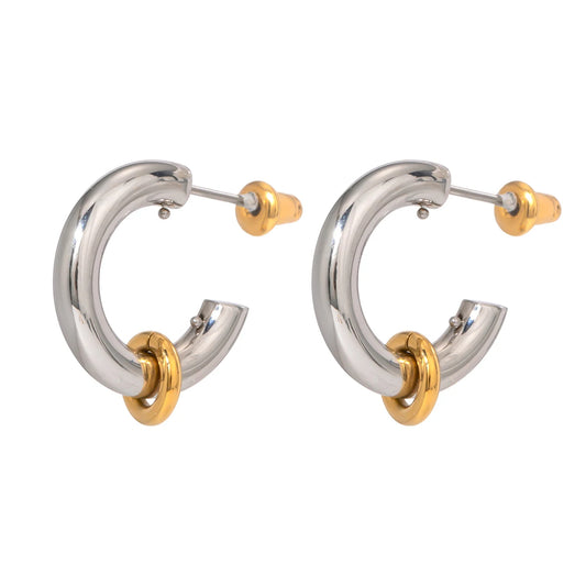 Simple C Shape Earrings