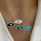 Opal Evil Eye Necklace