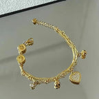 Love Heart Charm Bracelet