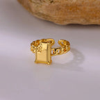 Zircon Square Ring
