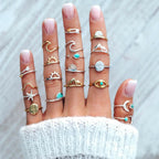 19 PCS Vintage Knuckle Ring Set