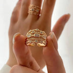 Inlaid Stones Ring
