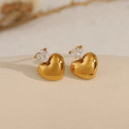 Small Heart Stud Earrings