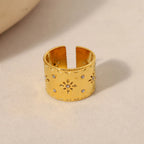 Geometric Flower Ring