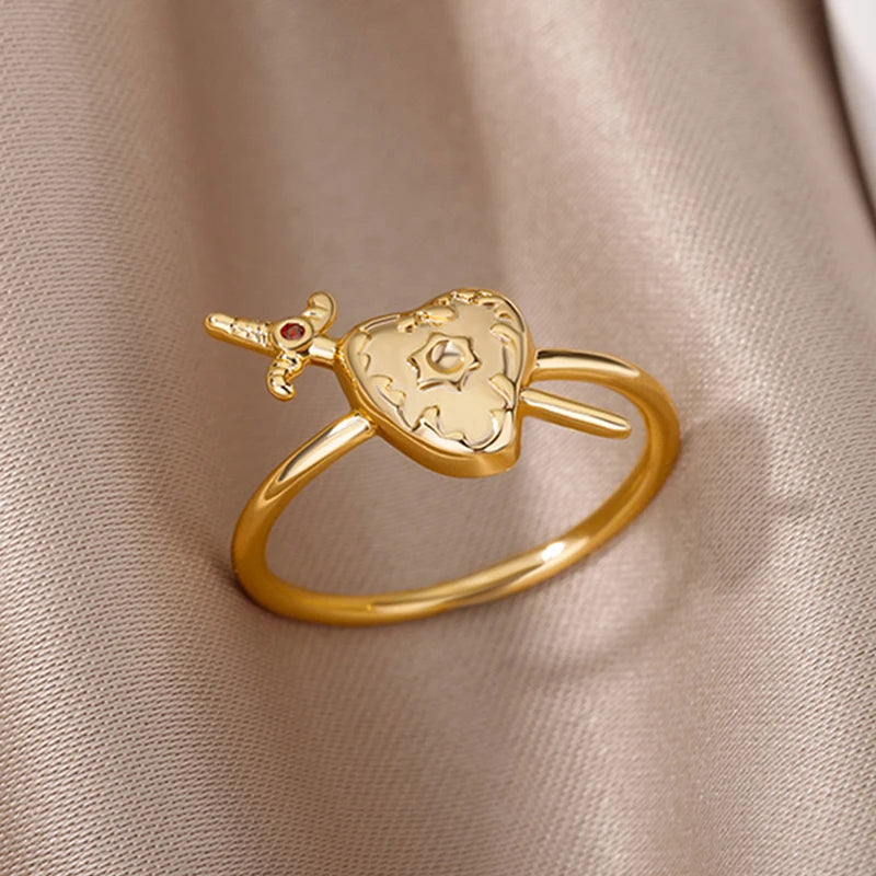 Heart Sword Ring