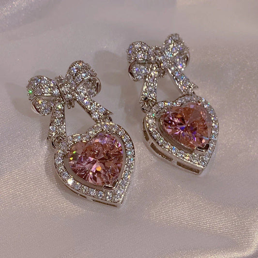 Heart Bowknot Earrings