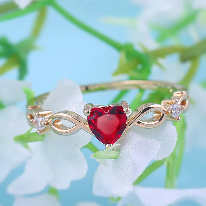 Heart Infinity Ring