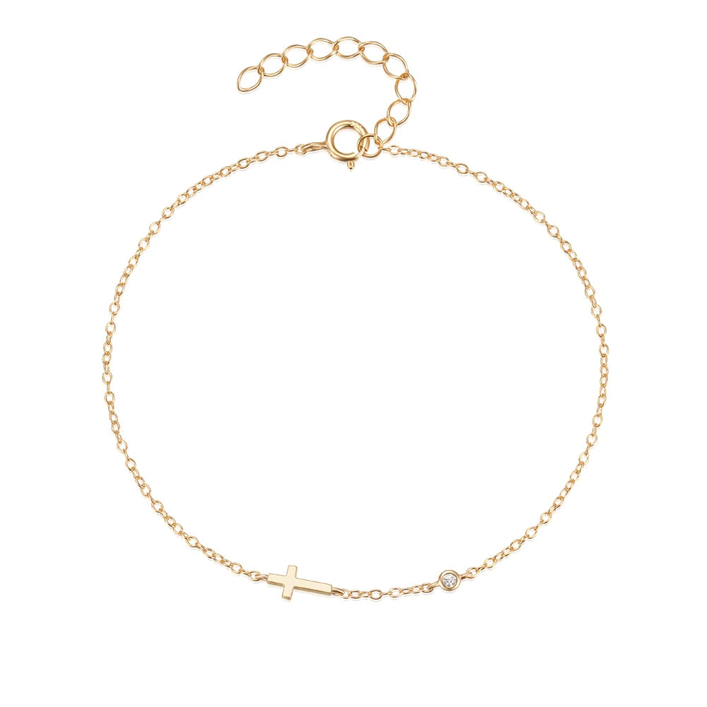 Dainty Cross Bracelet
