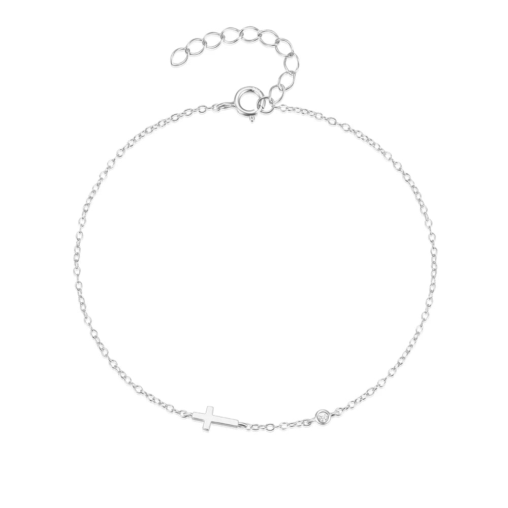 Dainty Cross Bracelet