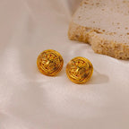 Button Earrings