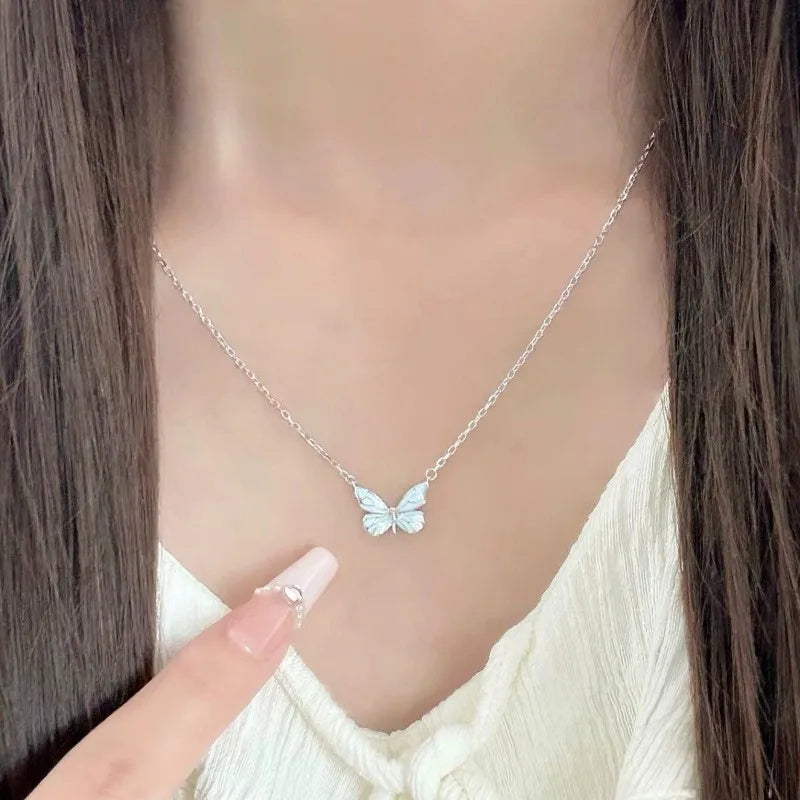 Luminous Butterfly Necklace