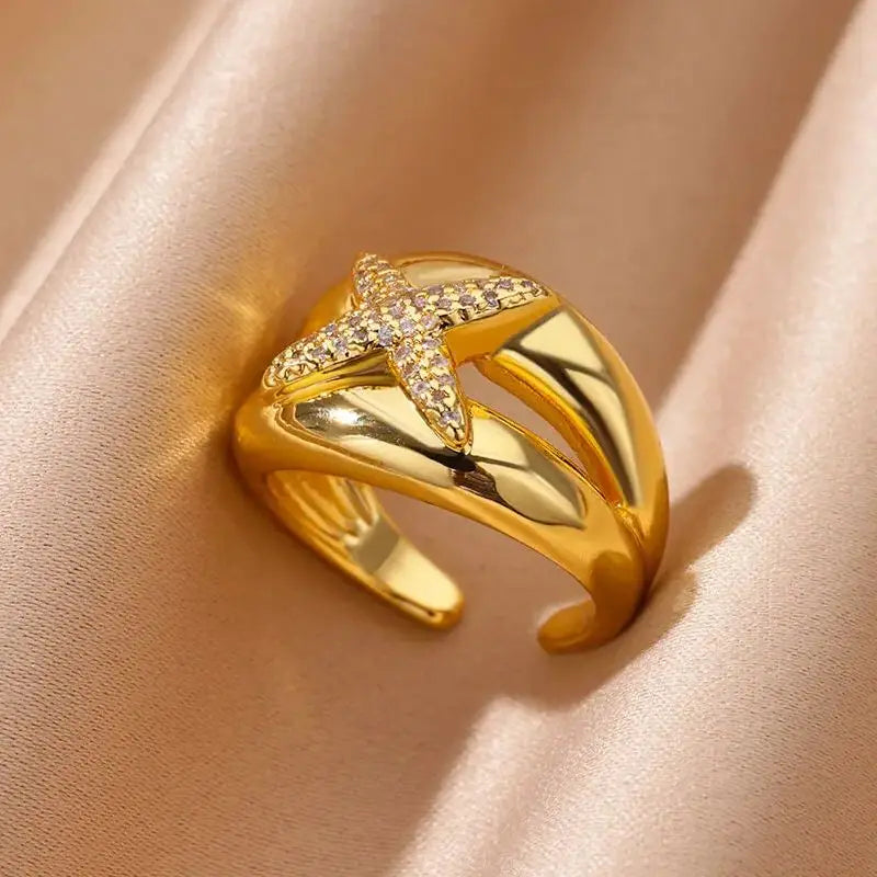 Cross Star Ring