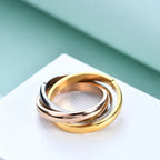 Tri-Color Interlocking Ring