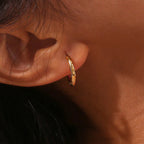 Hammered Hoop Earrings