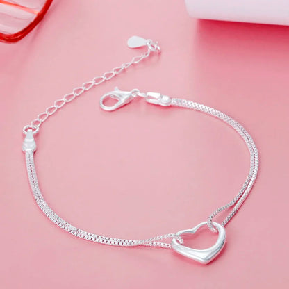 Sterling Silver Heart Jewelry Set