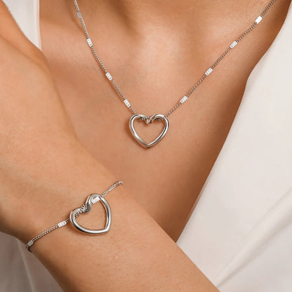 Twisted Heart Jewelry Set