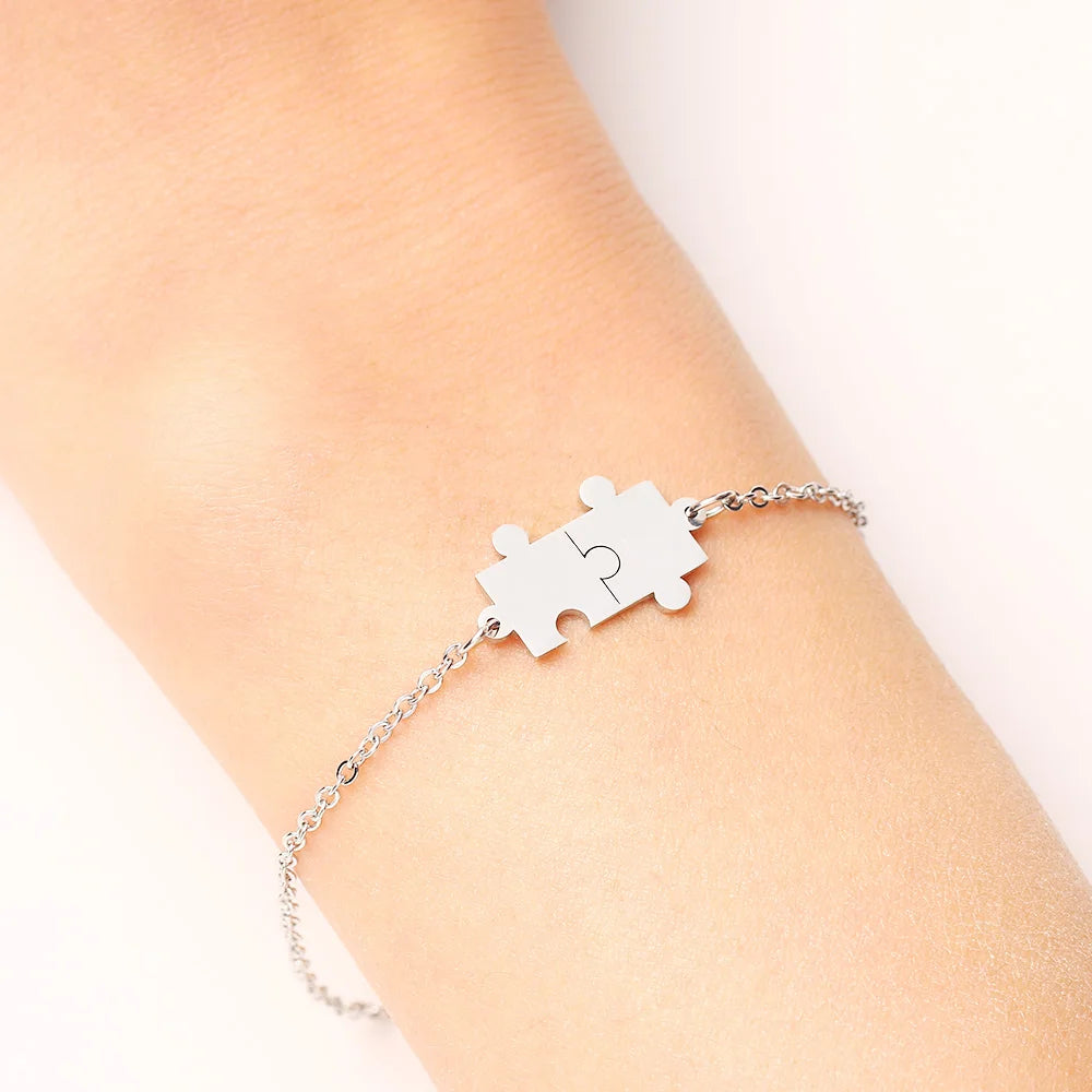 Stainless Steel Puzzle Bracelet