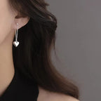 Geometric Heart Hoop Earrings
