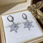 Sparkling Snowflake Earrings