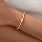 Beaded Heart Bracelet