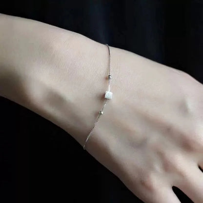 Sterling Silver Square Bracelet