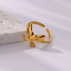 Bow Heart Ring
