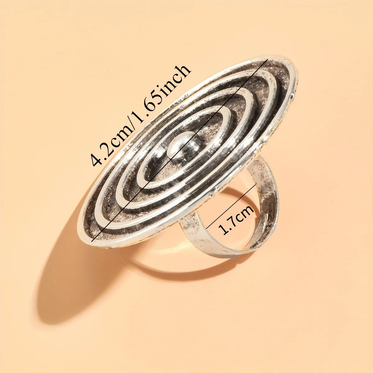 Vintage Silver Spiral Ring