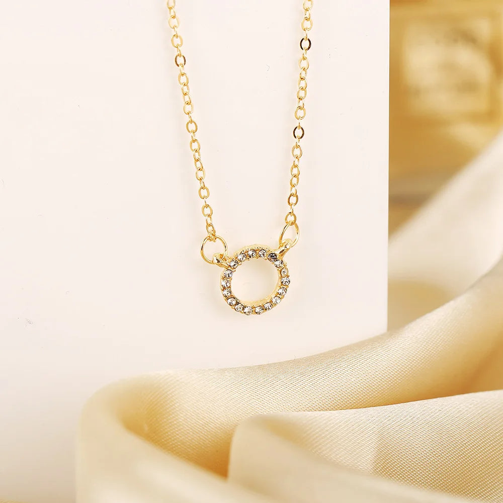Crystal Circle Necklace