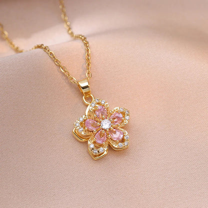 Spinning Flower Necklace