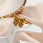 Gold Butterfly Ring