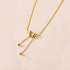 Gold Double Butterfly Necklace