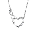 Interlocking Infinity Heart Necklace