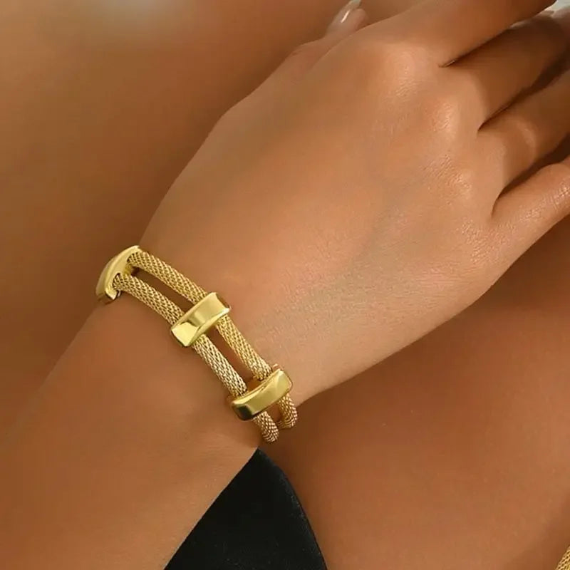 3 PCS Textured Drop Jewelry Set